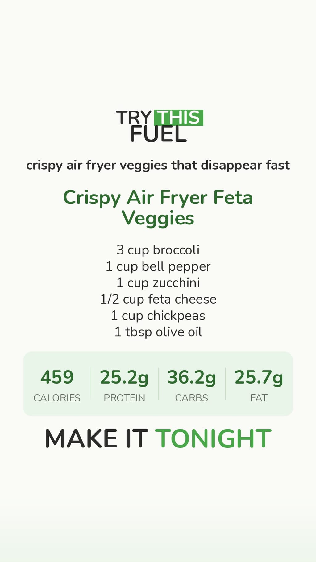 Crispy Air Fryer Feta Veggies