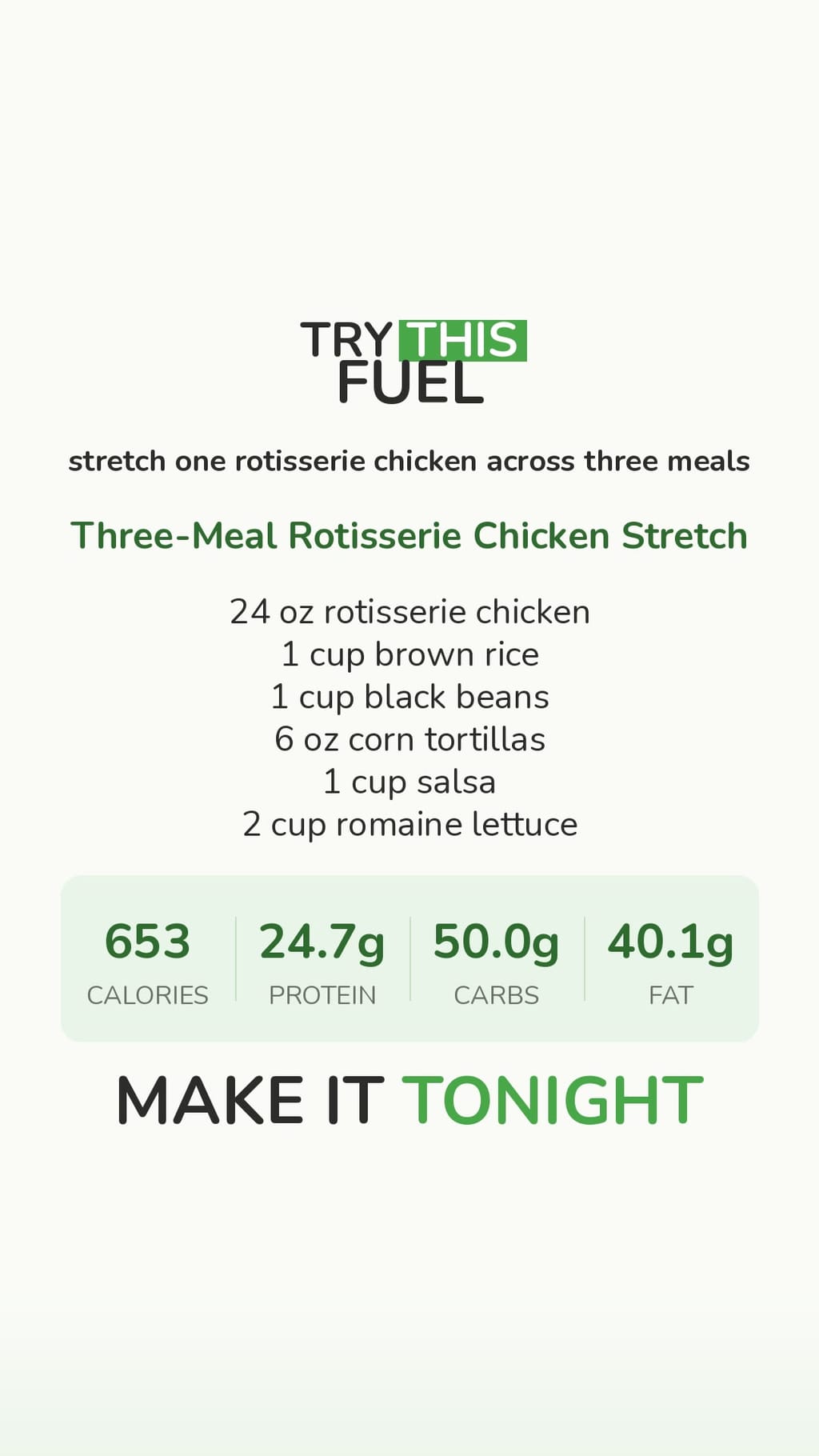 Three-Meal Rotisserie Chicken Stretch