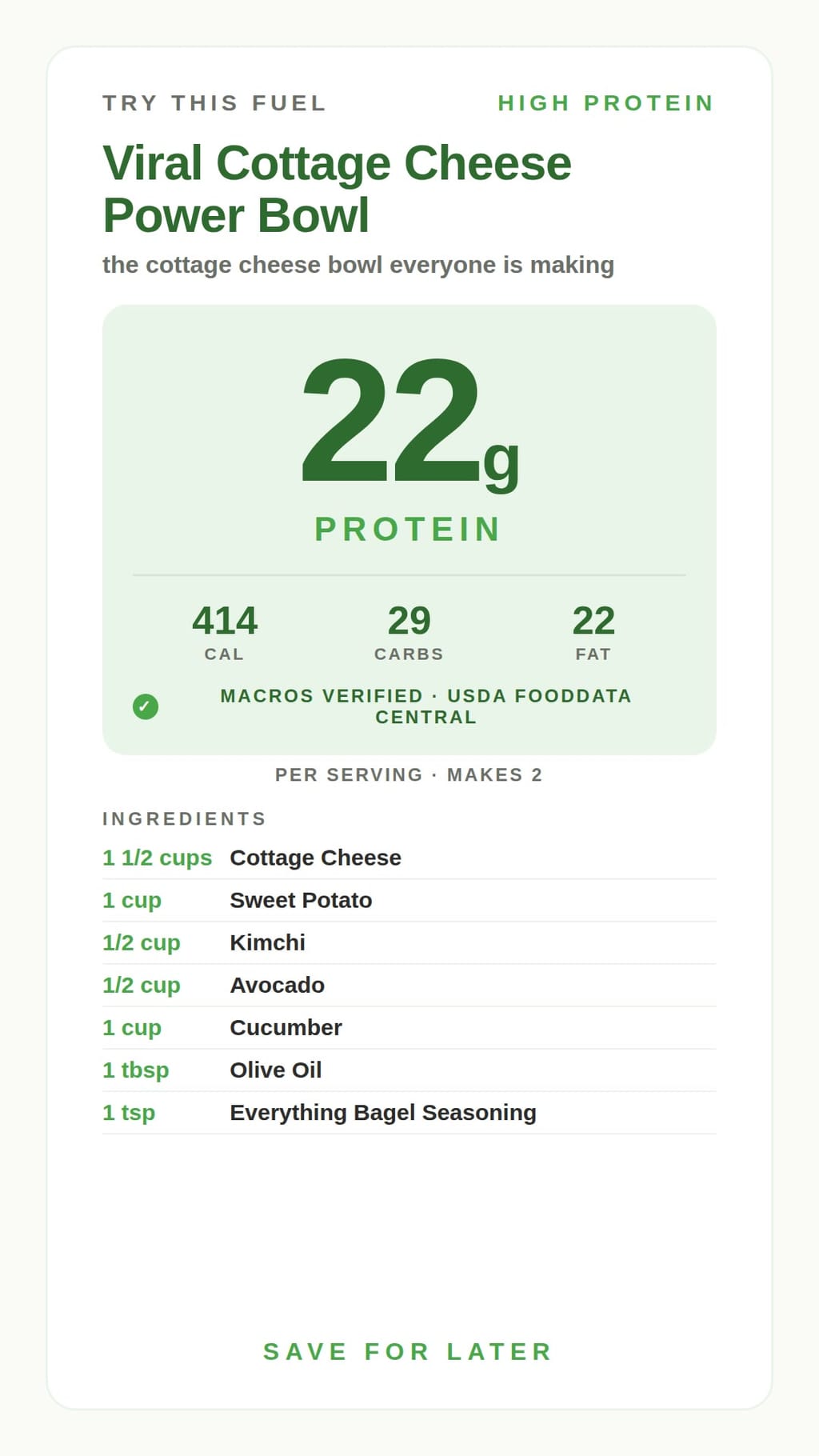 Viral Cottage Cheese Power Bowl