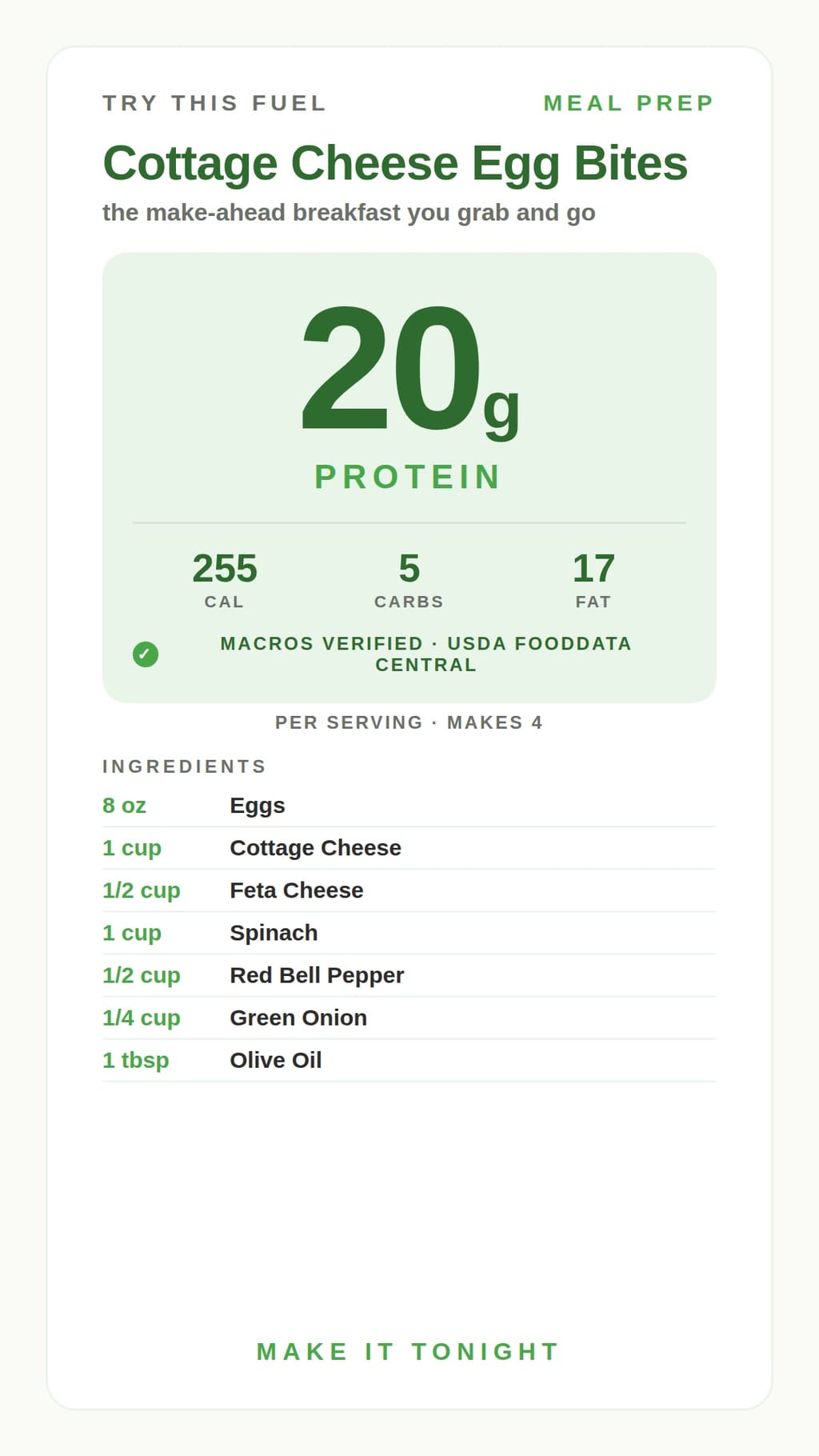 Cottage Cheese Egg Bites
