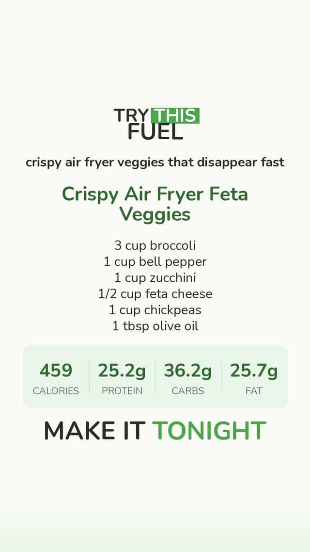 Crispy Air Fryer Feta Veggies