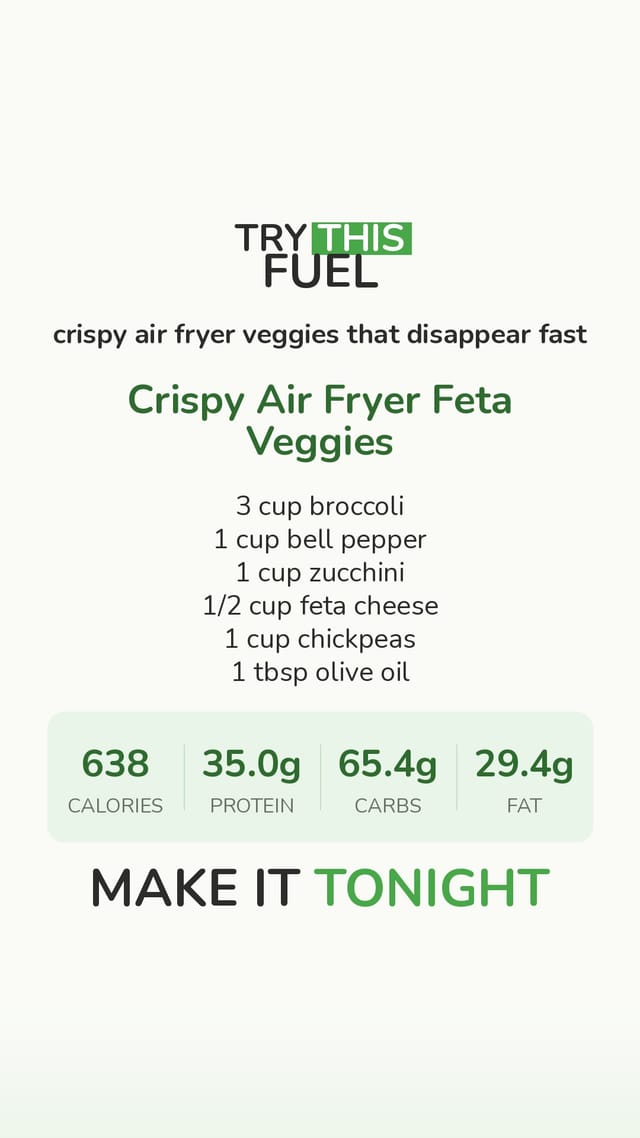 Crispy Air Fryer Feta Veggies