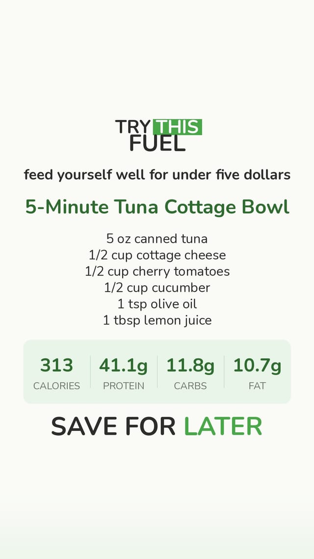 5-Minute Tuna Cottage Bowl
