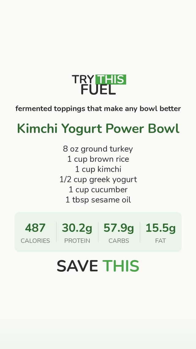 Kimchi Yogurt Power Bowl