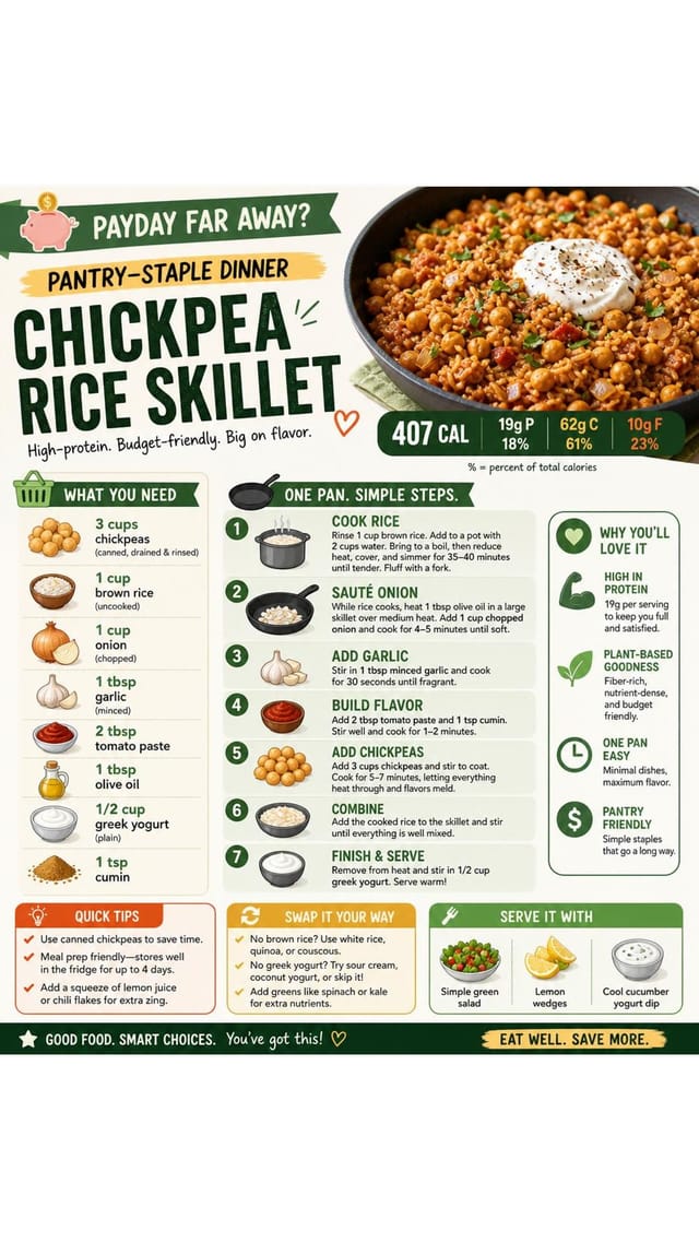 Chickpea Rice Skillet